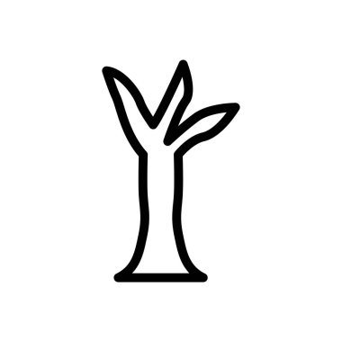 Korkunç vektör ince çizgi simgesi