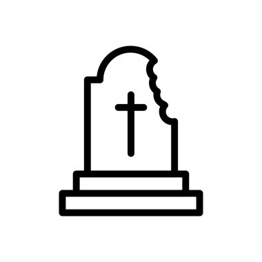 ölü vektör düz renk simgesi