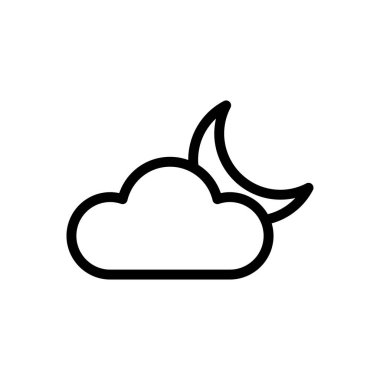 Ay vektörü düz renk simgesi