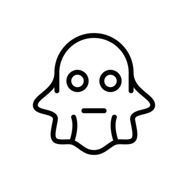 ürkütücü vektör düz renk simgesi