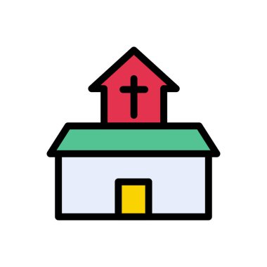 Cadılar Bayramı vektörü düz renk simgesi