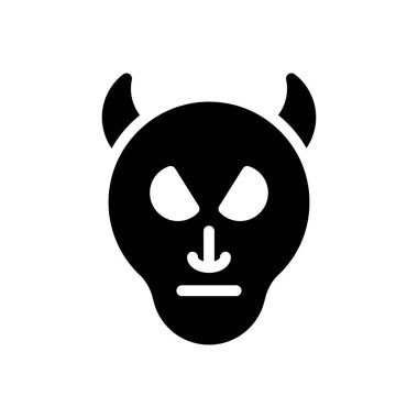 şeytan vektör simgesi düz simge