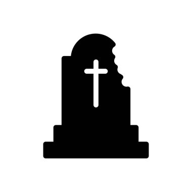 dead vector glyph flat icon