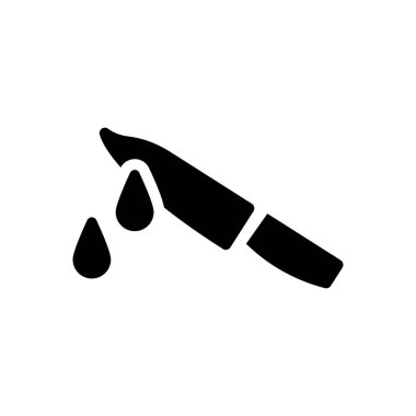 öldürücü vektör sembolü düz simge