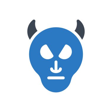 şeytan vektör renk simgesi