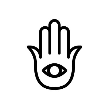 Hinduizm vektörü ince çizgi simgesi