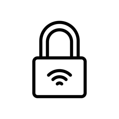 Sinyal vektörü ince çizgi simgesi