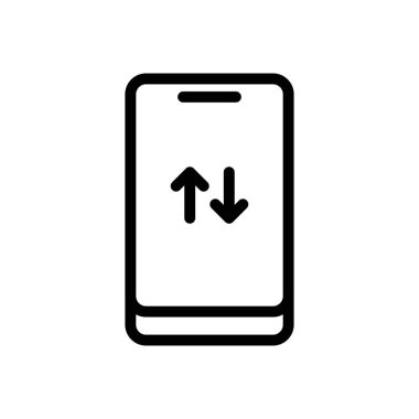 bağlantı vektörü ince çizgi simgesi