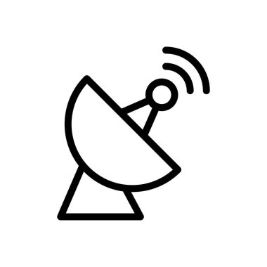 anten vektörü ince çizgi simgesi