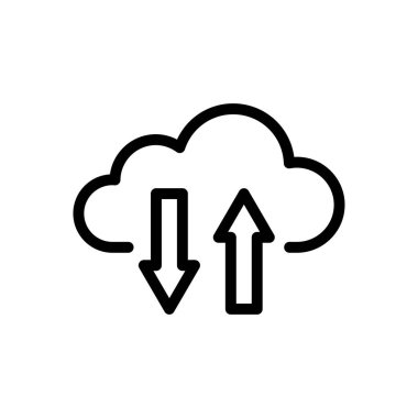 hesaplama vektörü ince çizgi simgesi