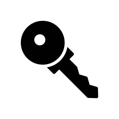 vektör düz simgesini kilitle