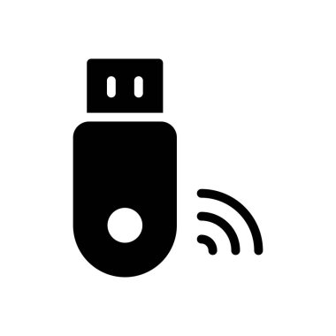 Sinyal vektörü düz simgesi