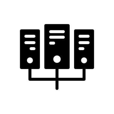 bilgisayar vektörü simgesi düz simgesi