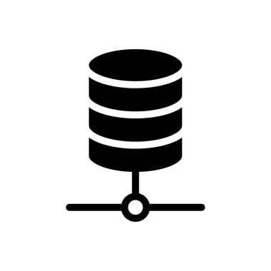 sunucu vektörü düz simgesi