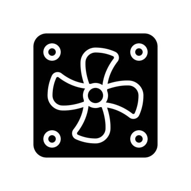 fan vektör düz simgesi