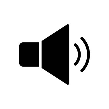 ses vektörü düz simgesi