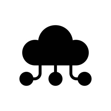 hesaplama vektörü glyph düz simgesi