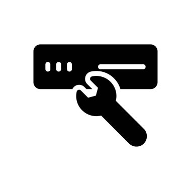 vektör glyph düz simgesini yapılandır