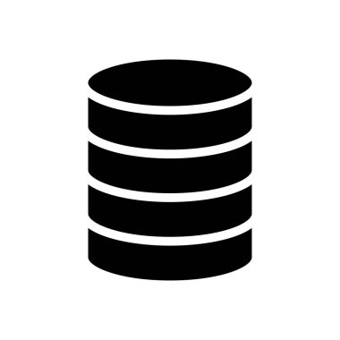 sunucu vektörü düz simgesi