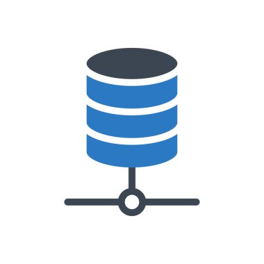 sunucu vektör renk simgesi