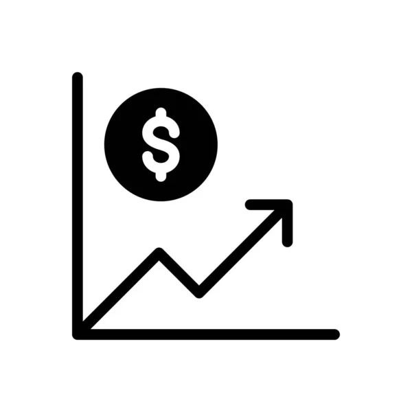 Groei Vector Hiëroglief Plat Pictogram — Stockvector