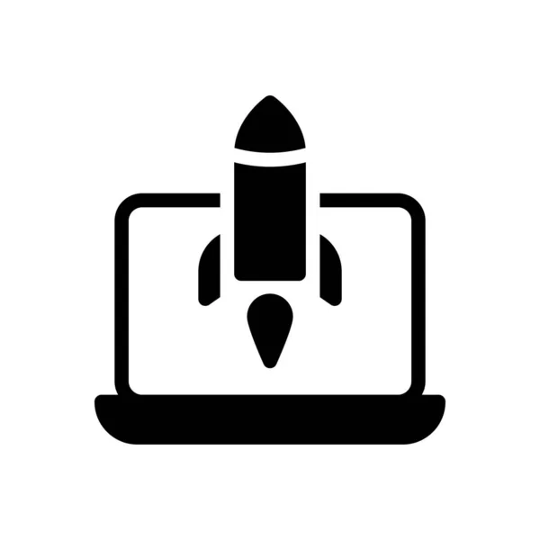 Business Vector Glyph Flat Icon — Stock Vector