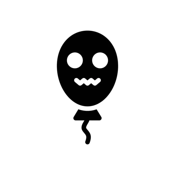 Halloween Vector Glifo Icono Plano — Vector de stock