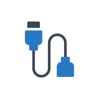 kablo vektörü renk simgesi