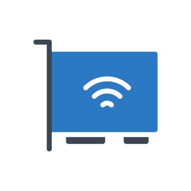 İnternet vektör renk simgesi