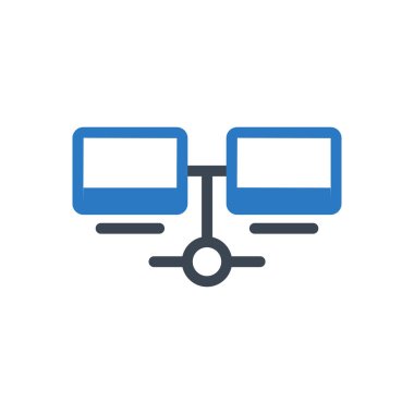 bağlantı vektörü renk simgesi