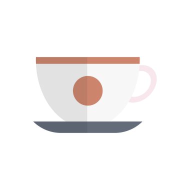 kahve vektörü düz renk simgesi