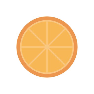 turuncu vektör düz renk simgesi