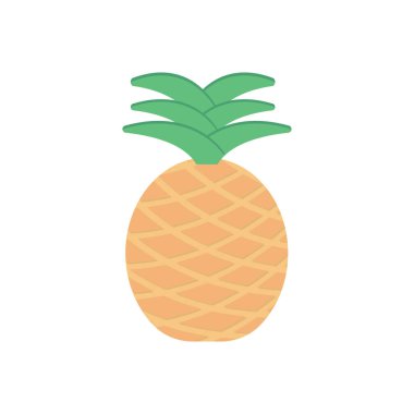 meyve vektörü düz renk simgesi