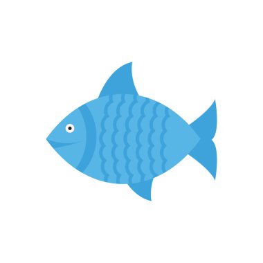 deniz ürünleri vektörü düz renk simgesi