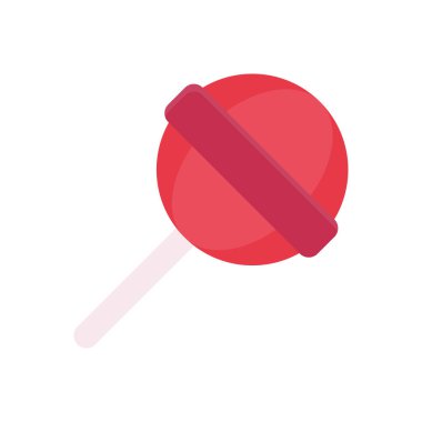 Şeker vektörü düz renk simgesi