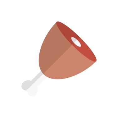 sığır vektörü düz renk simgesi