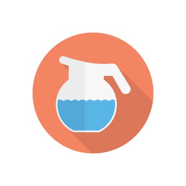 su vektörü düz renk simgesi