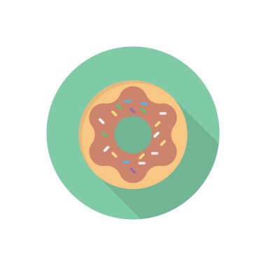 tatlı vektör düz renk simgesi