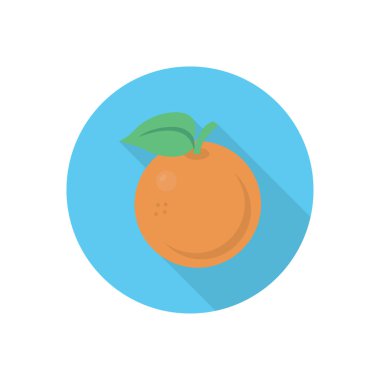 meyve vektörü düz renk simgesi