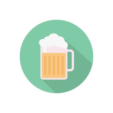 içecek vektörü düz renk simgesi