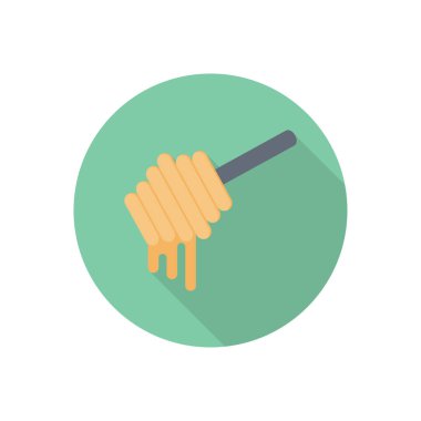 tarak vektörü düz renk simgesi