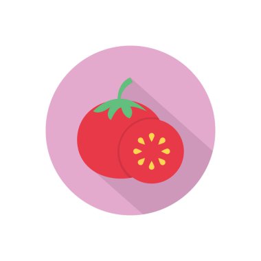 meyve vektörü düz renk simgesi