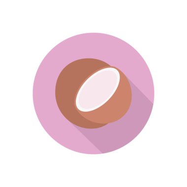 meyve vektörü düz renk simgesi