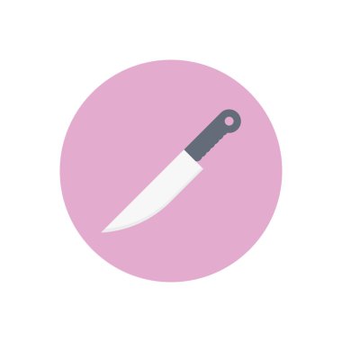 vektör düz renk simgesini kes