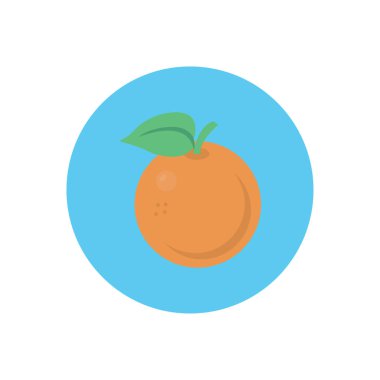meyve vektörü düz renk simgesi