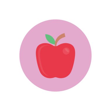 meyve vektörü düz renk simgesi