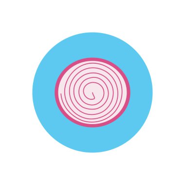 sebze vektörü düz renk simgesi