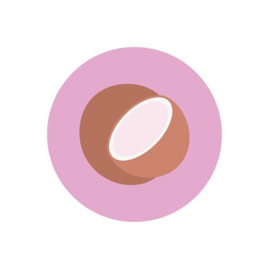 meyve vektörü düz renk simgesi