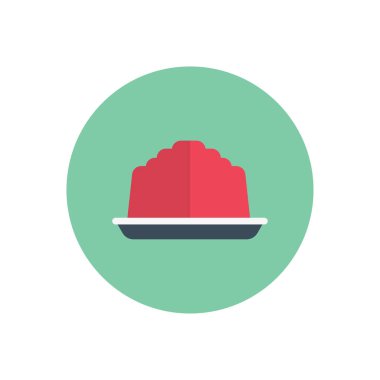 tatlı vektör düz renk simgesi