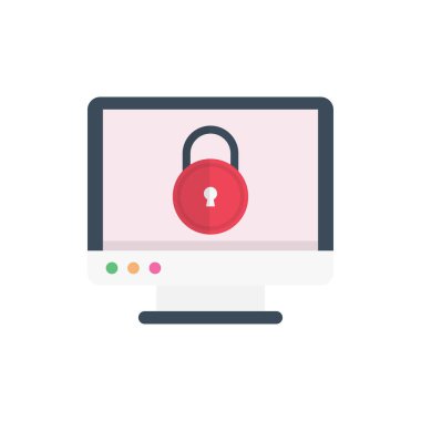 Koruma vektörü düz renk simgesi